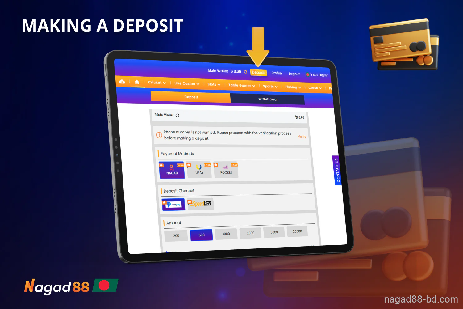 Nagad88 offers many payment options for the convenience of users from Bangladesh.